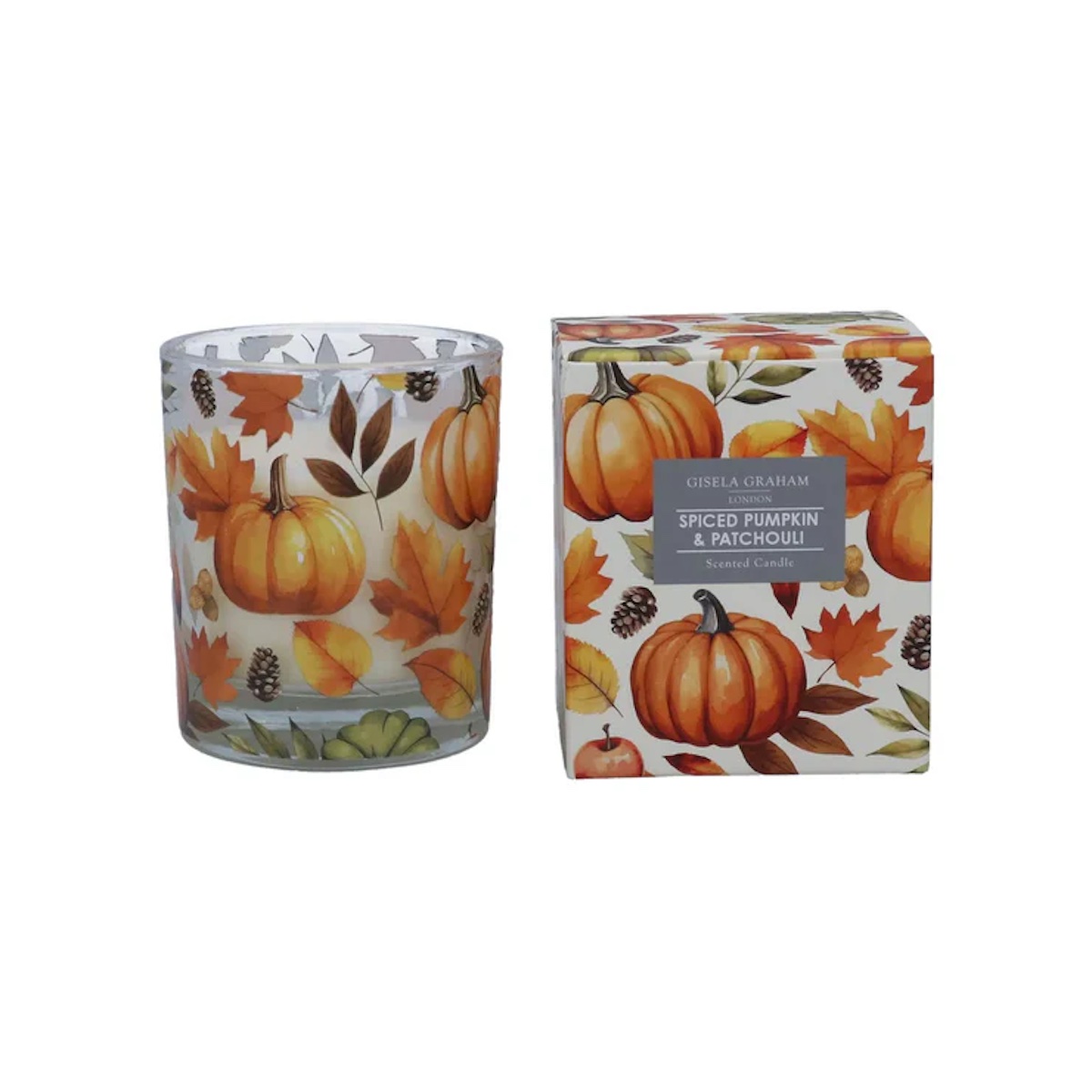 Gisela Graham Spiced Pumpkin & Patchouli Scented Candle